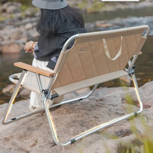 Modern Simplicity Rectangular Prismatic Foldable Oxford Fabric Aluminum Alloy Iron Chair Backrest Armrest For Outdoor - Image 6