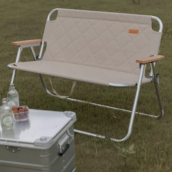 Modern Simplicity Rectangular Prismatic Foldable Oxford Fabric Aluminum Alloy Iron Chair Backrest Armrest For Outdoor - Image 2