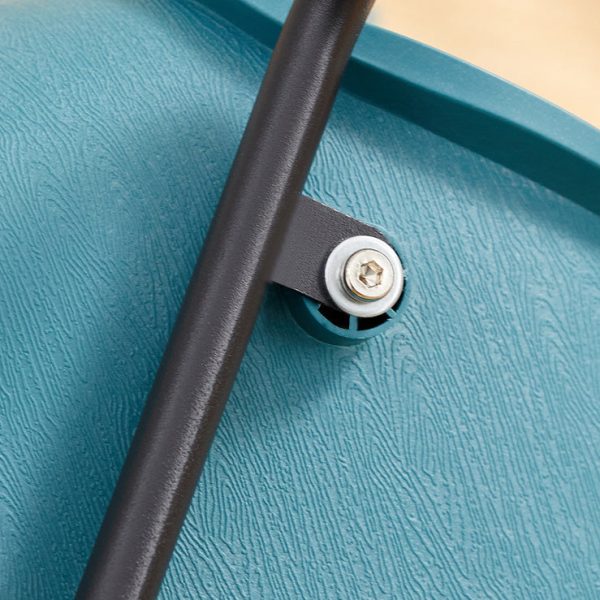 Contemporary Creative Irregular Shape Curved PVC Metal Dining Chair Backrest Armrest For Dining Room - Image 10