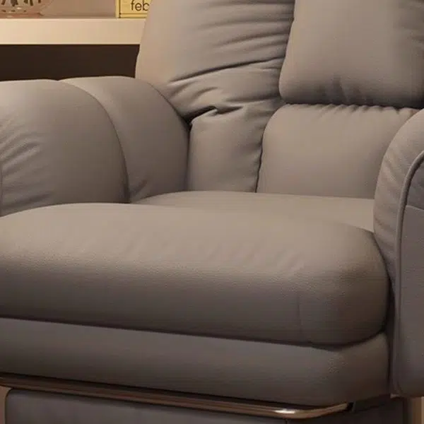 Modern Simplicity Square Soft Sticky Tech Fabric Metal Desk Chair Backrest Armrest For Home Office - Image 6