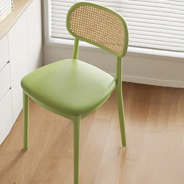 Contemporary Retro Weaving PP Sponge Square Dining Chair Backrest For Dining Room - Image 19
