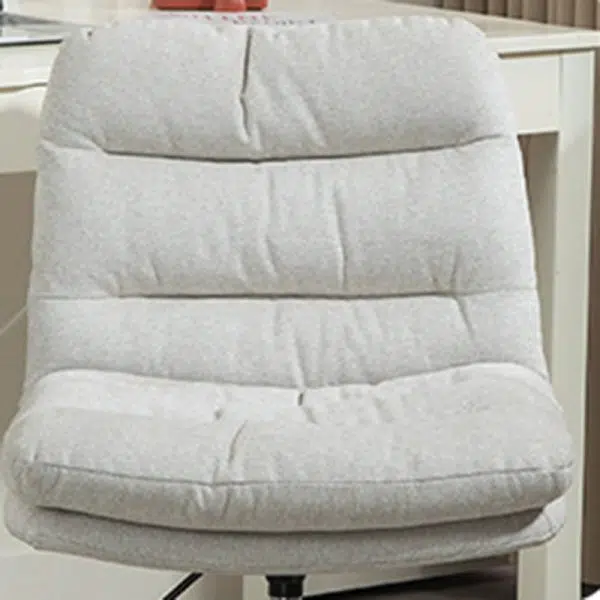 Modern Minimalist Fabric Cotton Sponge Steel Square Desk Chair Backrest Movable For Home Office - Image 6