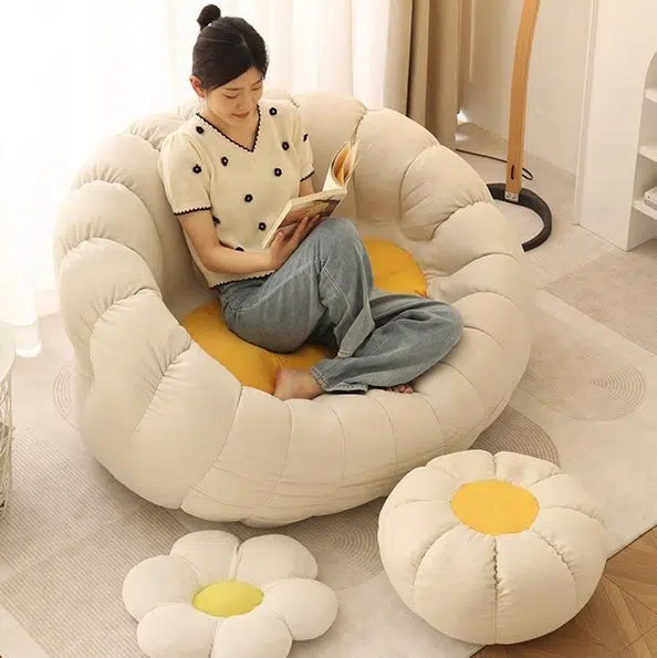 DFM-Chair-FX01212-16.jpg Contemporary Nordic Snowflake Fleece EPS Flower Round Sofa Footrest For Bedroom - Image 22