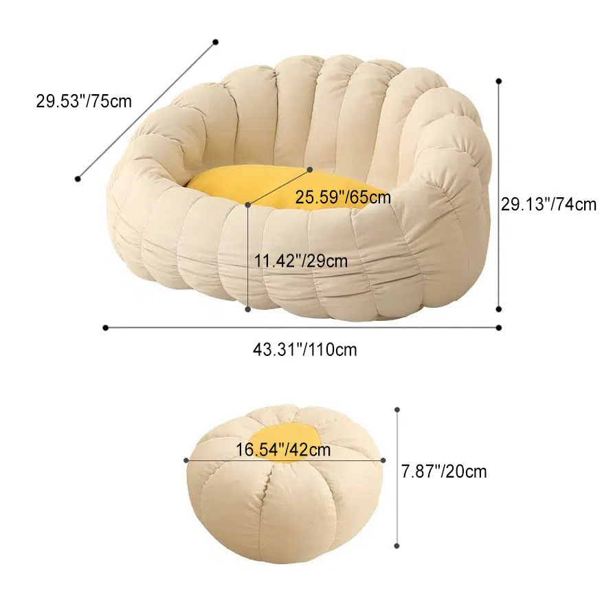 DFM-Chair-FX01212-21.jpg Contemporary Nordic Snowflake Fleece EPS Flower Round Sofa Footrest For Bedroom - Image 6