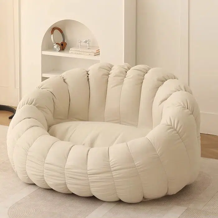 DFM-Chair-FX01212-3.jpg Contemporary Nordic Snowflake Fleece EPS Flower Round Sofa Footrest For Bedroom - Image 15