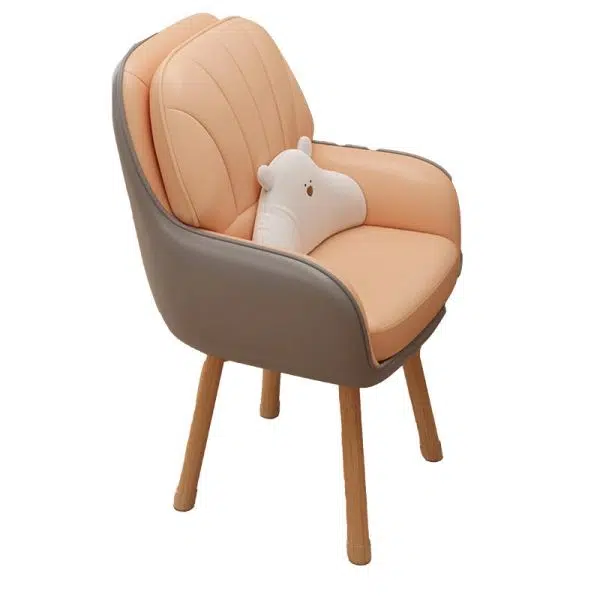 Contemporary Scandinavian Fabric Velvet Latex Wood Square Vanity Stool Backrest Swivel For Bedroom - Image 14