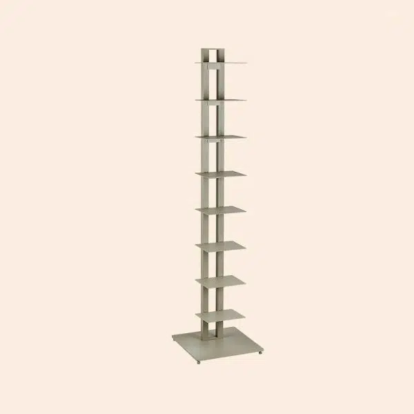 Modern Minimalist Iron Rectangular Bookshelf With 6/8/10 Tiers For Living Room & Home Office - Image 13
