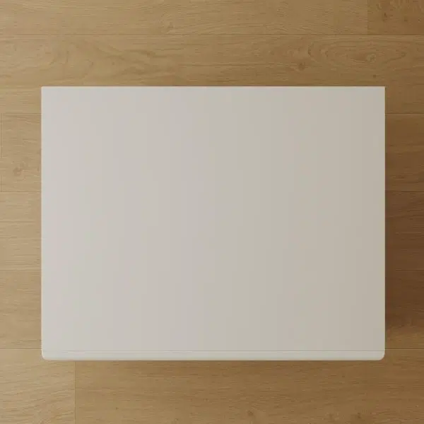 Contemporary Nordic Pine Wood Cube Nightstand 1-Drawer Dice Design For Bedroom - Image 5