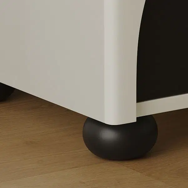 Contemporary Nordic Pine Wood Cube Nightstand 1-Drawer Dice Design For Bedroom - Image 7