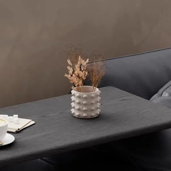 Contemporary Nordic Multi-layer Board & Stainless Steel Rectangular Side Table With Lift Function For Living Room - Image 5