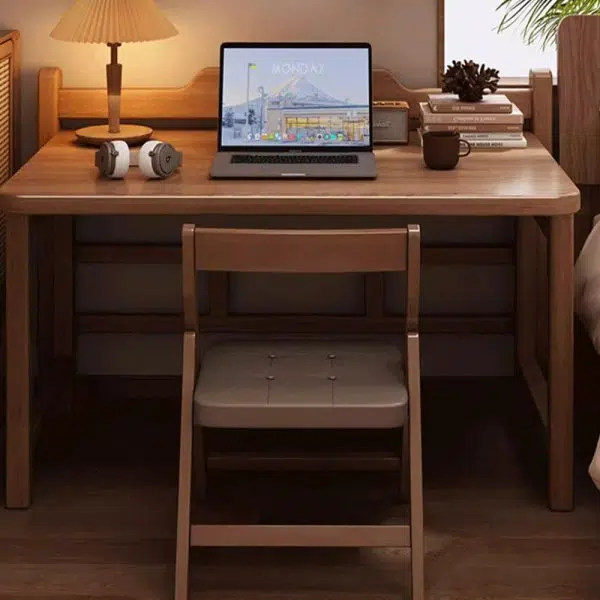 Modern Minimalist Wooden Rectangular Desk For Home Office - Image 3