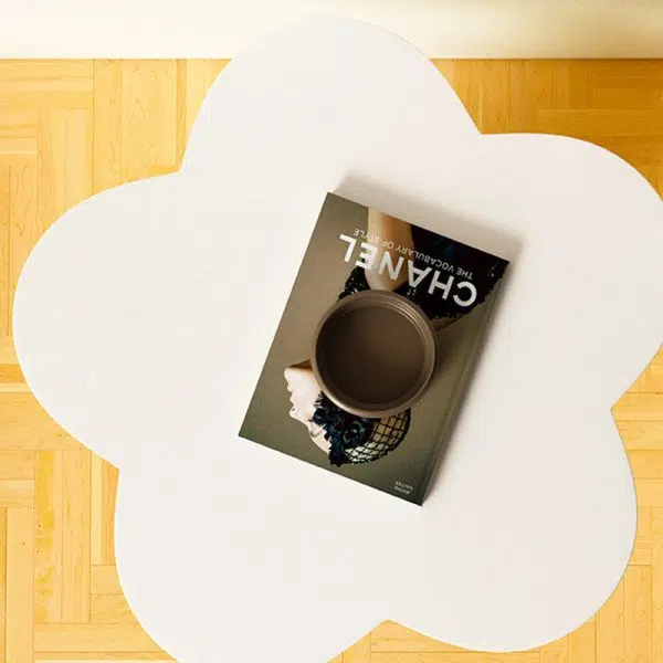 Contemporary Creative Plank Floral Side Table For Living Room - Image 5