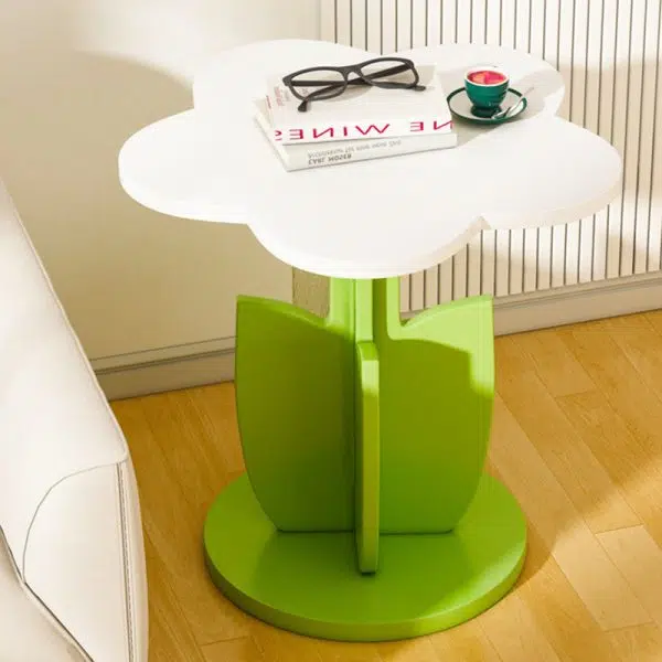 Contemporary Creative Plank Floral Side Table For Living Room - Image 10