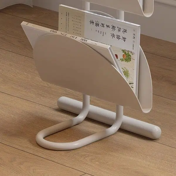 Contemporary Nordic Iron Oval Semi-Circle Side Table 3-Tier For Living Room - Image 10