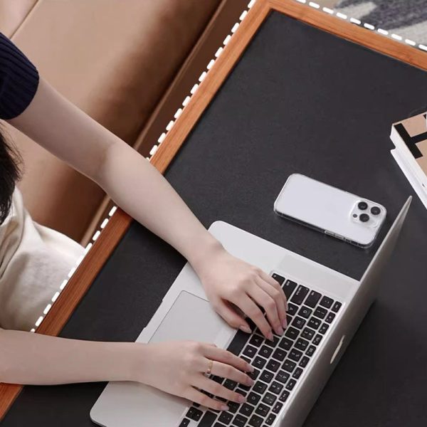 Contemporary Nordic Plank, Wood & Stainless Steel Rectangular Coffee Table With 90?? Flip Top For Living Room And Bedroom - Image 7