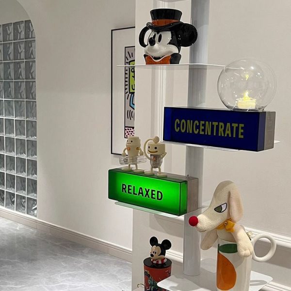 Modern Minimalist Iron Square Rotating Bookshelf 9-Tier For Living Room & Home Office - Image 2