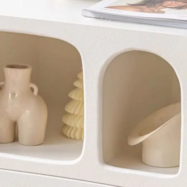 Contemporary Nordic E1 Board Square Nightstand With 1-Drawer For Bedroom & Living Room - Image 5