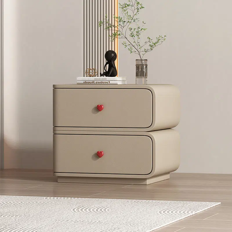 DFM-Table-BW02047-11.jpg Contemporary Creative Faux Leather Solid Wood & Metal Curved Rectangular Nightstand 2-Drawer For Bedroom - Image 31