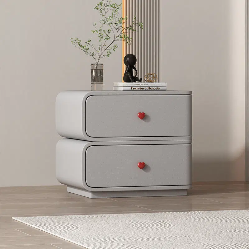 DFM-Table-BW02047-22.jpg Contemporary Creative Faux Leather Solid Wood & Metal Curved Rectangular Nightstand 2-Drawer For Bedroom - Image 23