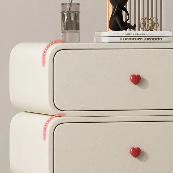 DFM-Table-BW02047-29.jpg Contemporary Creative Faux Leather Solid Wood & Metal Curved Rectangular Nightstand 2-Drawer For Bedroom - Image 9