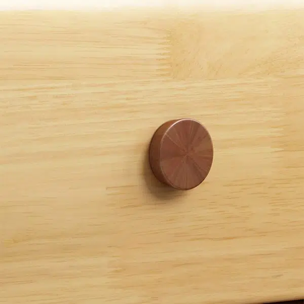 Contemporary Creative Solid Wood Rounded Cylinder Nightstand With 1/2 Drawers For Bedroom - Image 9