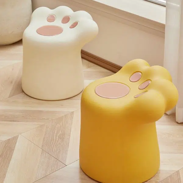 Contemporary Nordic Cat Scratching PE Side Table & Chair Set For Living Room - Image 11