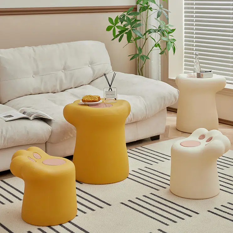 DFM-Table-Chair-FA01135-13.jpg Contemporary Nordic Cat Scratching PE Side Table & Chair Set For Living Room - Image 1