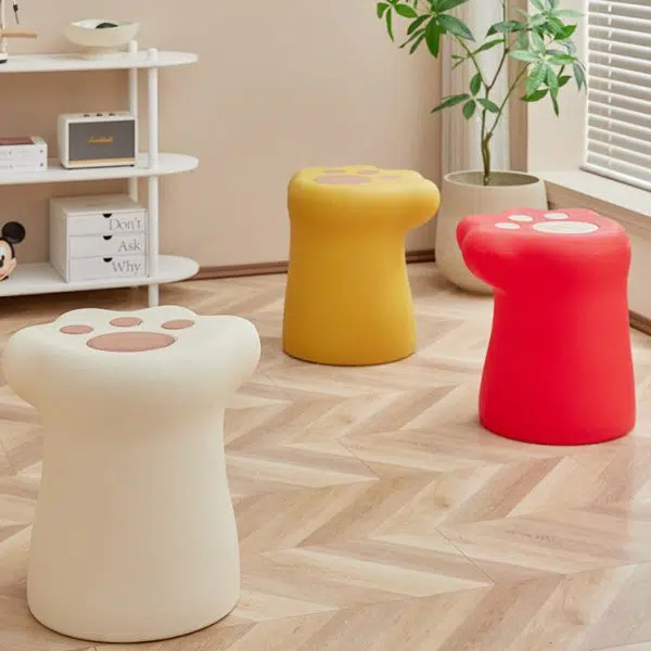Contemporary Nordic Cat Scratching PE Side Table & Chair Set For Living Room - Image 3