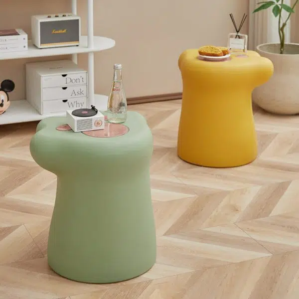 Contemporary Nordic Cat Scratching PE Side Table & Chair Set For Living Room - Image 9