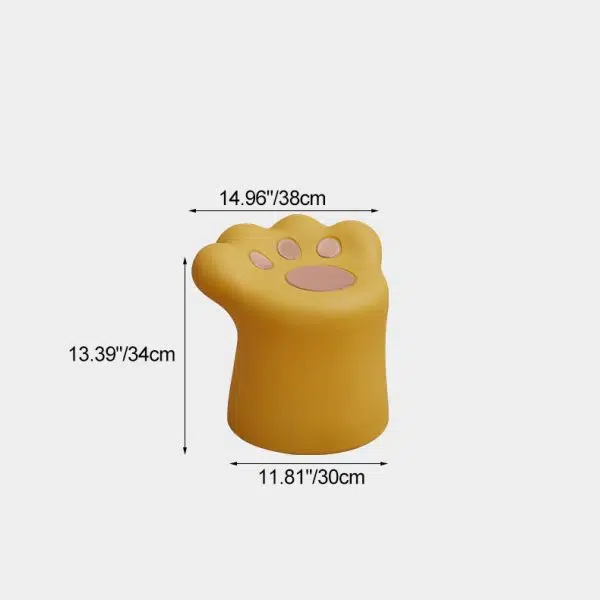 Contemporary Nordic Cat Scratching PE Side Table & Chair Set For Living Room - Image 5