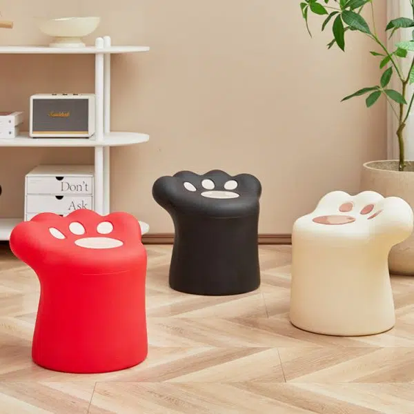 Contemporary Nordic Cat Scratching PE Side Table & Chair Set For Living Room - Image 10