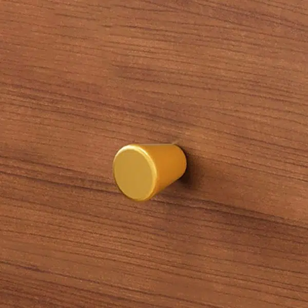 Contemporary Retro Cube Square Medium Density Fiberboard Nightstand 2 - Drawer For Bedroom - Image 9