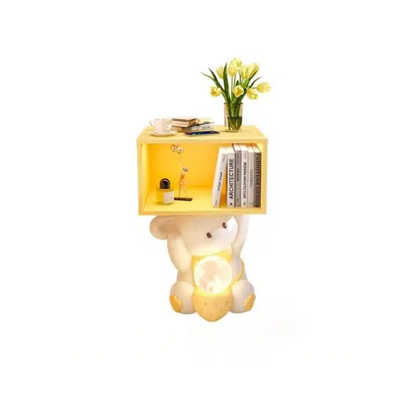 Contemporary Creative Sweet Rabbit Medium Density Fiberboard Resin Nightstand 1 - Cabinet For Bedroom - Image 12
