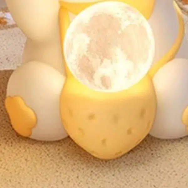 Contemporary Creative Sweet Rabbit Medium Density Fiberboard Resin Nightstand 1 - Cabinet For Bedroom - Image 7