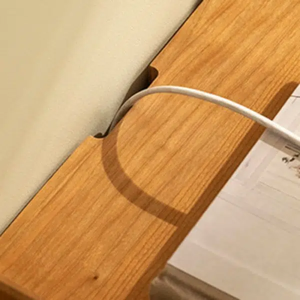 Contemporary Retro Cherry Wood Nightstand 1 - Cabinet For Bedroom - Image 11