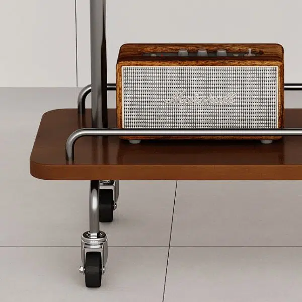 Contemporary Scandinavian Rectangle Artificial Board Painted Metal Side Table 3 - Tier For Dining Room - Image 6