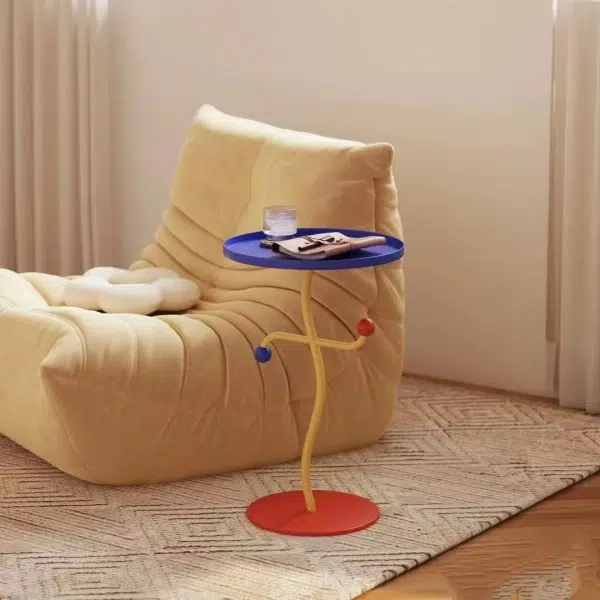 Contemporary Creative Round Dance Full Iron Side Table 1 - Tray For Living Room - Image 12