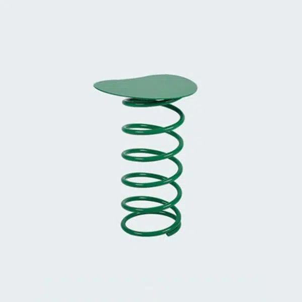 Contemporary Creative Spring Shape Full Iron Side Table 1 - Tier For Living Room - Image 18