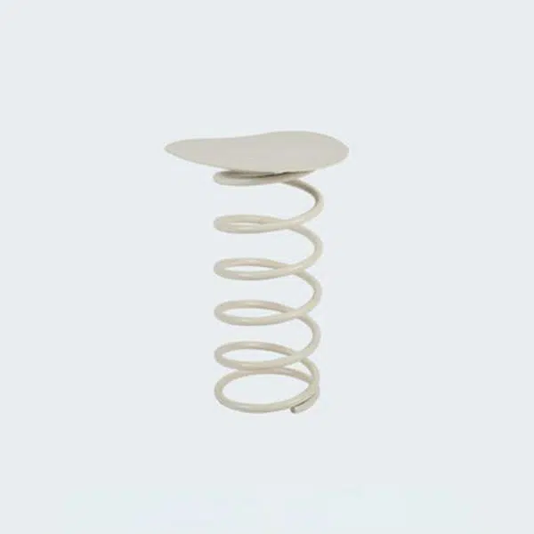 Contemporary Creative Spring Shape Full Iron Side Table 1 - Tier For Living Room - Image 22