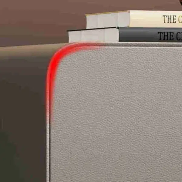 Contemporary Nordic Square Cube Artificial Board Solid Wood Nightstand 2 - Drawer For Bedroom - Image 5