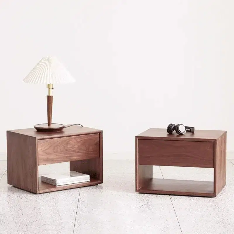 DFM-Table-FC02798-2-135ec209-0f40-414e-884d-4a554b733ea5.jpg Contemporary Nordic Rectangular Wood Nightstand 1-Drawer For Bedroom - Image 1