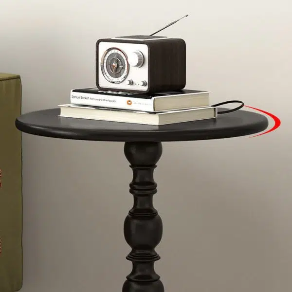 Contemporary Creative Round Iron End Table 1-Tier For Living Room - Image 7