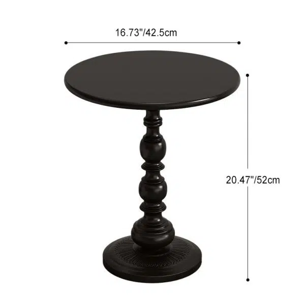 Contemporary Creative Round Iron End Table 1-Tier For Living Room - Image 4