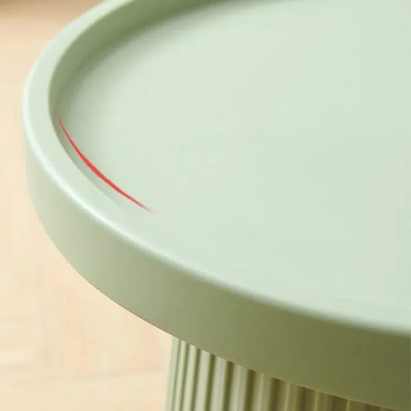 Contemporary Creative Round Cylinder Plastic Acrylic Coffee Table 1-Tier For Living Room - Image 7
