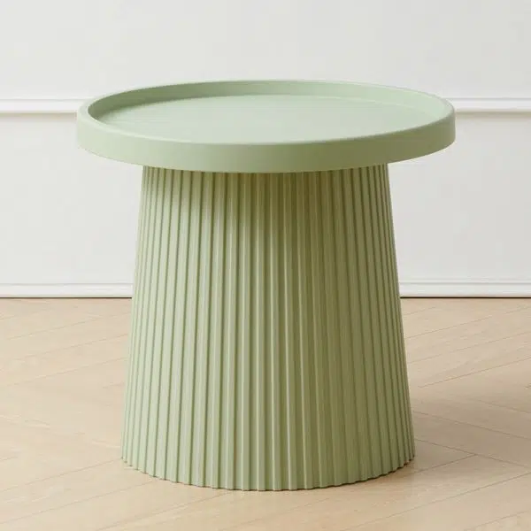 Contemporary Creative Round Cylinder Plastic Acrylic Coffee Table 1-Tier For Living Room - Image 16