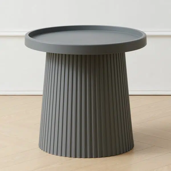 Contemporary Creative Round Cylinder Plastic Acrylic Coffee Table 1-Tier For Living Room - Image 17