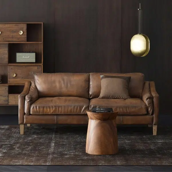 Contemporary Creative Hat Shape Wood End Table 1-Tier For Living Room - Image 2