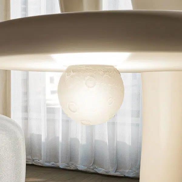 Contemporary Creative Dolphin Shape Fiberglass End Table 1-Tier For Living Room - Image 6