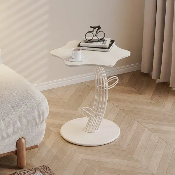 Contemporary Creative Clouds Rock Slab Tempered Glass Coffee Table 1-Tier For Living Room - Image 13