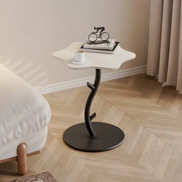 Contemporary Creative Clouds Rock Slab Tempered Glass Coffee Table 1-Tier For Living Room - Image 15